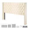 Headboard, King Size Headboard with Adjustable Height, Comfortable Diamond Tufted for King Size Bed, W84.1 x H (54.33-60.24) x D 8.27 in