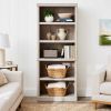 71" Ashwood Road 5 Shelf Bookcase, White Finish