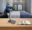 Modern LED Desk Lamp with USB & Power Outlet