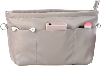 Purse organizer insert for  handbag is compatible with more similar brands of tote bag-nylon organizer