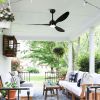 52" Ceiling Fan with Lights Quiet DC Motor 3 ABS Blade Ceiling Fans 6 Speed Levels,Reversible Ceiling Fan, for Patio Living Room, Bedroom, Office