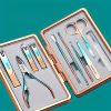 1 set of nail clippers, including nail scissors and cuticle scissors, household scissor tool