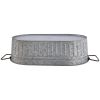 (2 pack)Galvanized 4 Gallon Oval Tub