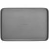 Bakeware 11x15 Inch Nonstick Roaster with Flat Rack, Dishwasher Safe and Oven Safe to 450°F, Gray