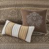 6 Piece Jacquard Quilt Set with Throw Pillows