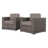 Fully Assembled Patio Chair with Sunbrella Cushions (Set of 2)Canvas Taupe Sunbrella® Canvas