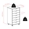 Halifax Cabinet for Closet / Office; 7 Drawers; White