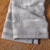 Albany Kitchen Towel 4-Pack Set, Grey/White, 16"x26"