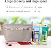 Purse organizer insert for  handbag is compatible with more similar brands of tote bag-nylon organizer