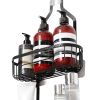 Shower Caddy, 3-Tier Hanging Bathroom Shower Storage Organization Shelves Rack Set, with Soap Holder and Hooks for Towels, Sponge