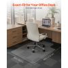 Chair Mat with Lip, 36 x 48-inch Office Chair Mat for Low Pile Carpeted Floors, Plastic Floor Protector Rug with Studded, Non-Slip & Easy to Clean
