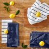 Albany Kitchen Towel 4-Pack Set, Blue Willow/White, 16"x26"