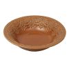 Vintage Lace Stoneware Bowl, Caramel