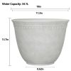 Asti White Planter 18-Inch Recycled Resin