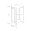 Springwood Caning Side Table, Light Honey Finish