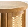 Springwood Caning Side Table, Light Honey Finish